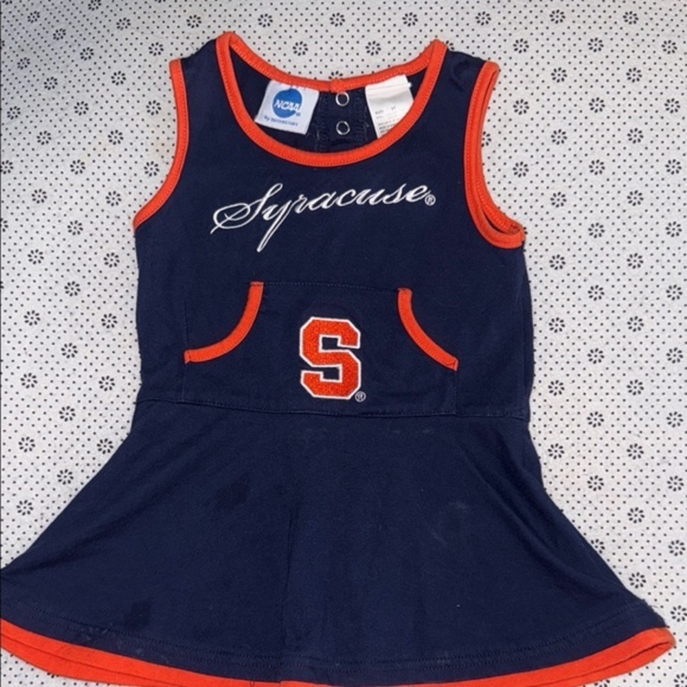 🛍 NCAA Blue and Orange Casual Dress Cheerleader Style SIZE  3T